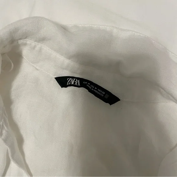 Zara Linen Shirt - Picture 2 of 5